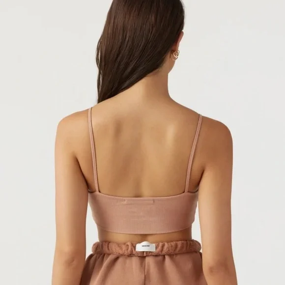 Joah Brown Square Neck Tank Bra - Picture 2 of 4